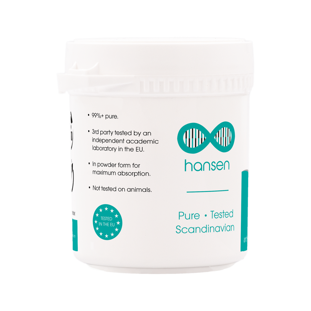D-Serine 99%+ powder • Pure, Tested, Scandinavian – Hansen Supplements