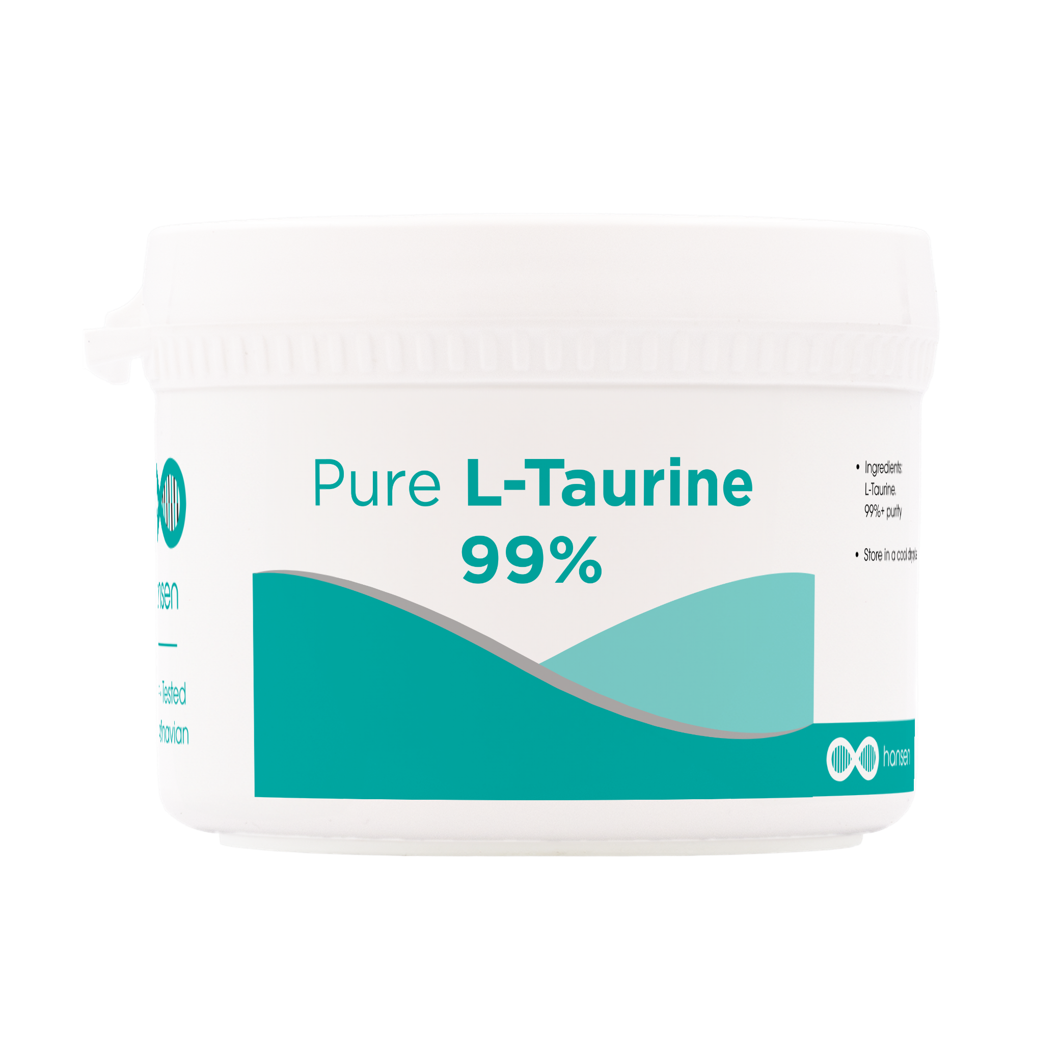 L-Taurine 99%+ powder • Pure, Tested, Scandinavian – Hansen